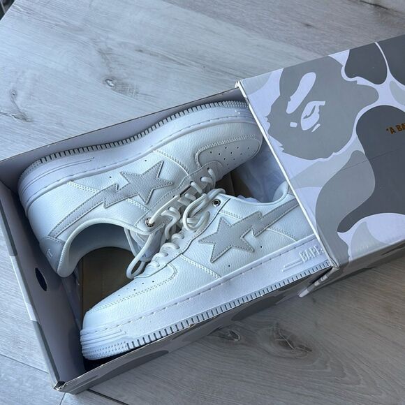 BAPE JJJJound x Wmns Bapesta \'White\' SHOES WHITE SIZE 8.5‎ NEW WITH BOX main image 12